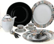 Service de table en porcelaine blanche, 