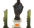 Vierge XIXème en porcelaine blanche, pol