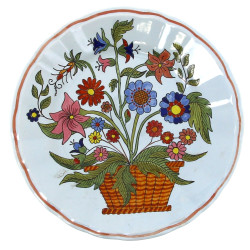 QUIMPER - Assiette à bords contours en f