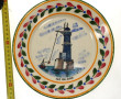 HB QUIMPER - Assiette en faïence polychr