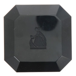 LANVIN - Plaque en verre noir griffé du 