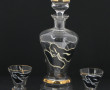 Service à liqueur années 50 à décor d'un