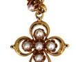 Pendentif croix ancien en or jaune 18 ct