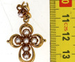 Pendentif croix ancien en or jaune 18 ct