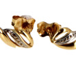 Paire de BO en or jaune 18 cts, poinçon 