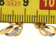 Paire de BO en or jaune 18 cts, poinçon 