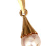 Pendentif perle de culture, monture en o