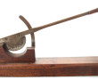 Coupe pain en métal et bois, L 66 cm
