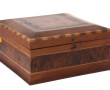Coffret en camphre à décor d'étoiles, L 