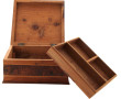 Coffret en camphre à décor d'étoiles, L 