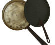 Lot de 6 casseroles en cuivre avec couve