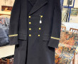 Thème MARINE - Manteau en laine bleu mar