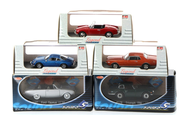 Lot de 5 voitures 1/43 dont Mercury, For