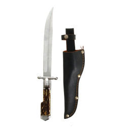 Couteau de chasse pliant manche bois de 