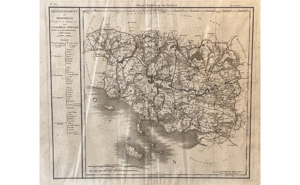 DEPARTEMENT DU MORBIHAN - Carte ancienne