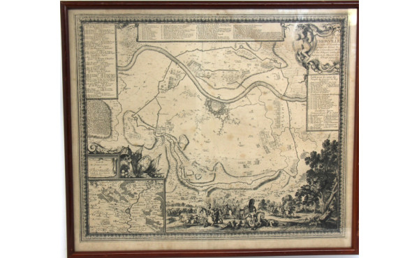 PLAN de THIONVILLE - Carte ancienne grav