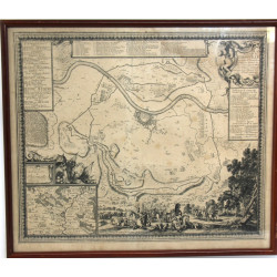 PLAN de THIONVILLE - Carte ancienne grav