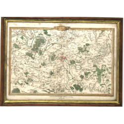 PARIS - Carte ancienne des environs de P