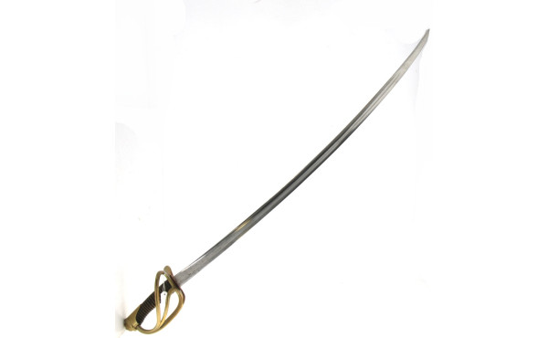 Sabre de cavalerie, lame 92 cm marquée 