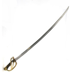 Sabre de cavalerie, lame 92 cm marquée 