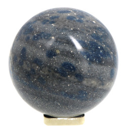 Sphère en aventurine bleue polie présent