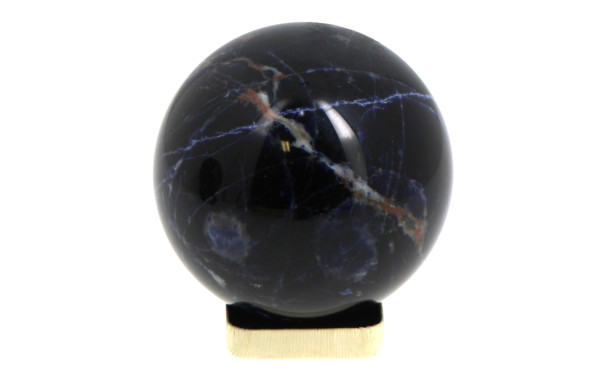 Sphère en soldalite polie dans les tons 