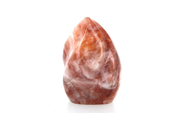 Forme libre en quartz hématoïde poli tra