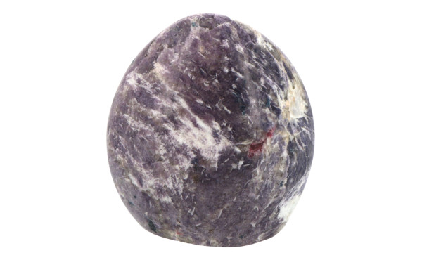 Forme libre en lépidolite polie et quart