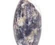 Forme libre en lépidolite polie et quart