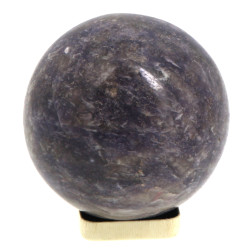 Sphère en lépidolite polie dans les tons