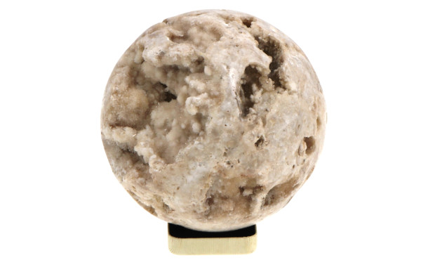 Sphère en calcédoine et quartz partielle