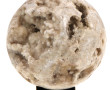 Sphère en calcédoine et quartz partielle