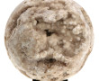 Sphère en calcédoine et quartz partielle