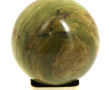 Sphère en calcite rubanée verte dite ony
