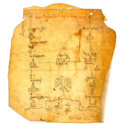PARCHEMIN - Carte d'inspiration médiéval