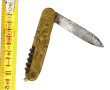 Couteau pliant ancien en laiton et lame 
