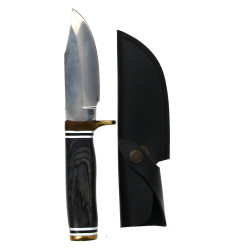 Couteau de chasse, sans marque, avec étu
