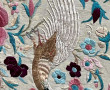 Grand châle en soie brodée de CHINE, cir