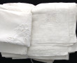 Lot de linge ancien : 2 nappes blanches 