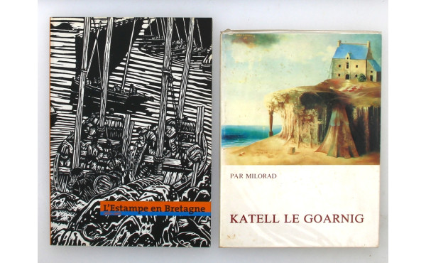 ART EN BRETAGNE - Lot de 2 livres: "L'es