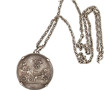 Belle médaille en argent "1737", montée 