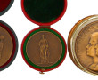 Lot de 3 médailles anciennes en bronze :