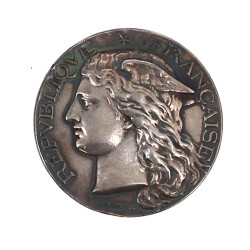 Médaille agricole en argent signée H. Po
