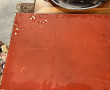 Commode chinoise en laque rouge décor de