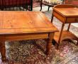 Table basse carrée en pin, H41 x L69 x P