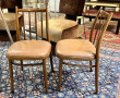 Paire de chaises vintage dossier barreau