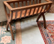 Porte jardinière piètement X en bois