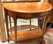 Console 1/2 lune en bois massif teinte m