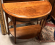 Console 1/2 lune en bois massif teinte m