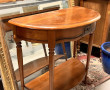 Console 1/2 lune en bois massif teinte m